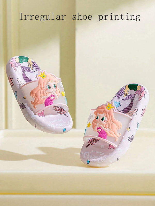 Children's Cute Cartoon Mermaid Cool Slippers