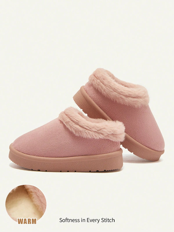 Cozy Pixies 1 Pair Girls Fashionable & Cozy Slip On Fuzzy Slippers