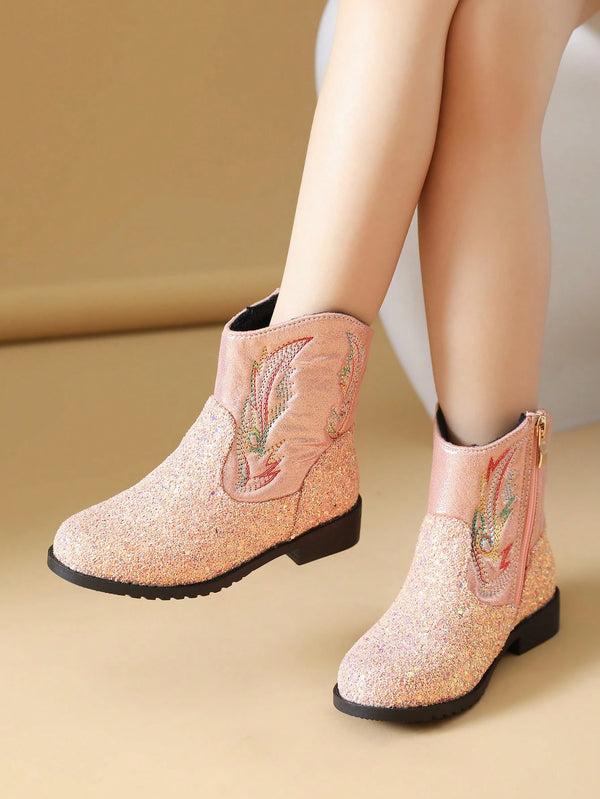 Girls' Boots With Side Zipper