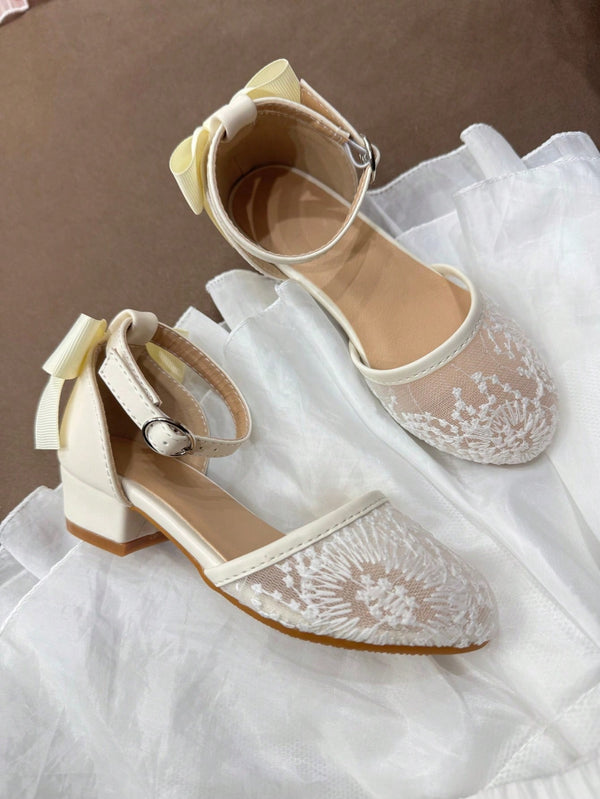 Romantic Children's High Heel Shoes