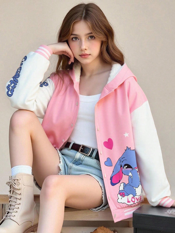 Fashionable Casual Loose Warm Long Sleeve Tween Girls Jackets