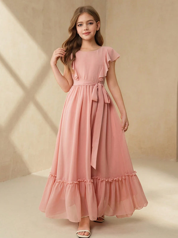Girls Piano Recital/Orchestra Performance Chiffon Dress