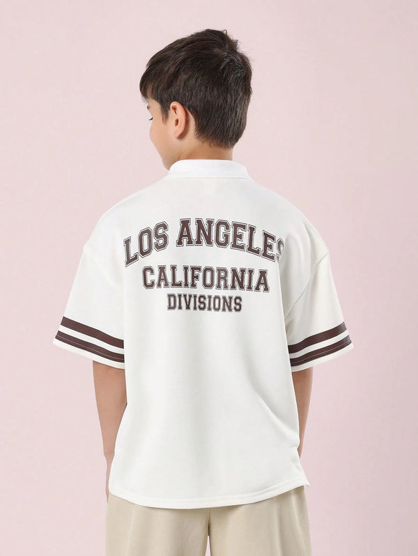 SUMWON Athletic Department Youth Polo T-Shirt Varsity Style