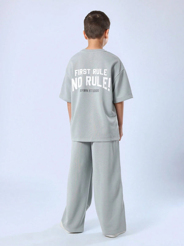 SUMWON First Rule Collection Sweatpants Sweatshirt Tracksuit Set