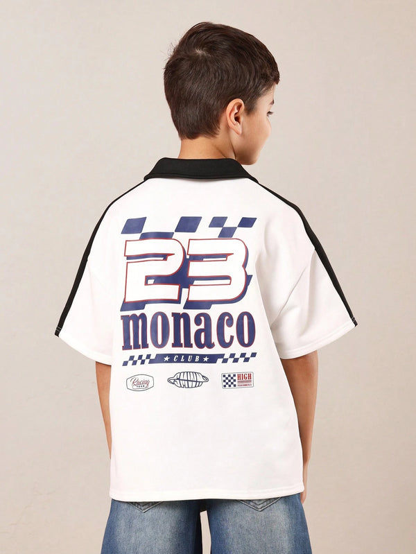 SUMWON Racing Team Monaco Club Kids Athletic Polo Shirt