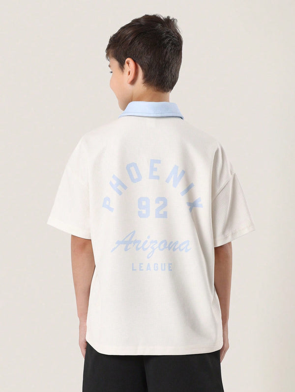 Varsity Style Retro Phoenix Arizona League Athletics Polo Shirt