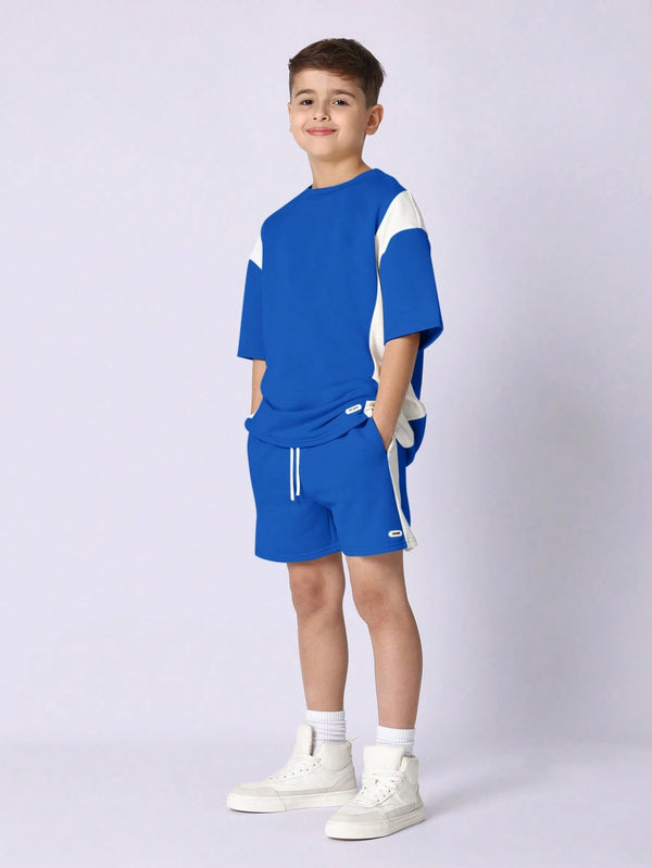 Youth Athletic Two-Piece Set Summer Sport Training Outfit