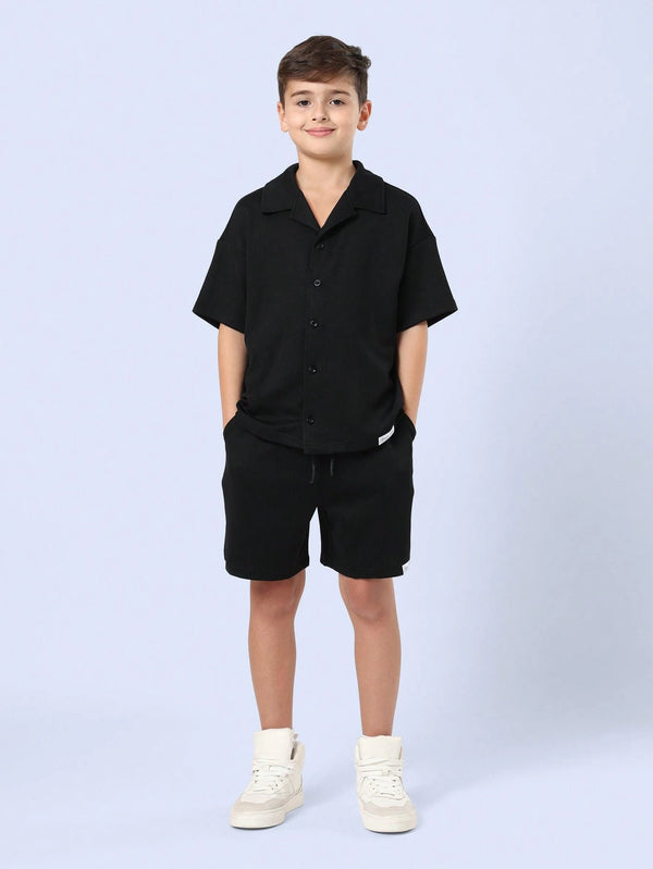 SUMWON Youth Boys Resort Casual Summer Co-Ord Set