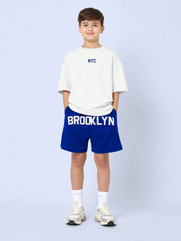 Youth Casual Brooklyn Nyc Two-Piece Set Athletic Summer Outfit