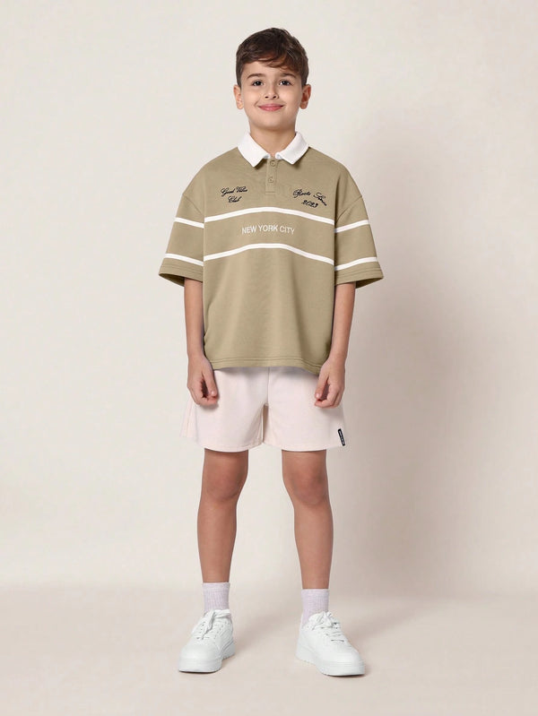 SUMWON Youth Rugby Style Polo Top