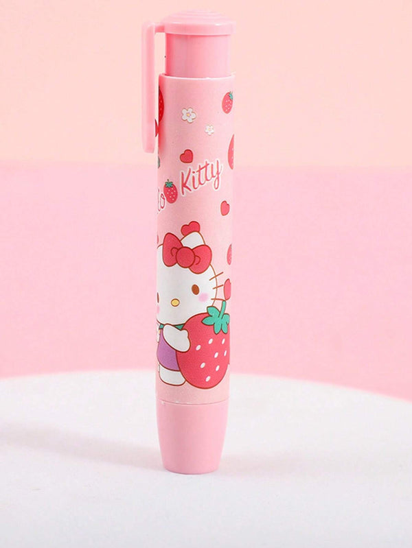 3Pcs Cartoon Hello Kitty Kuromi Cinnamoroll Push Eraser Anime Kitty Cat Eraser Stationery Gift