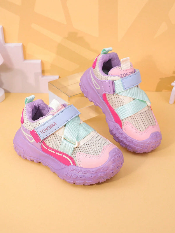 New Cute Floral Thick Sole Kid's Chunky Sneakers