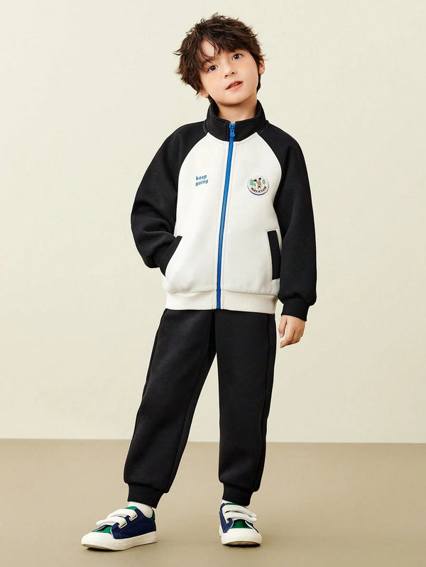 mini bala Artist Collab Girls Jacket + Pants Set
