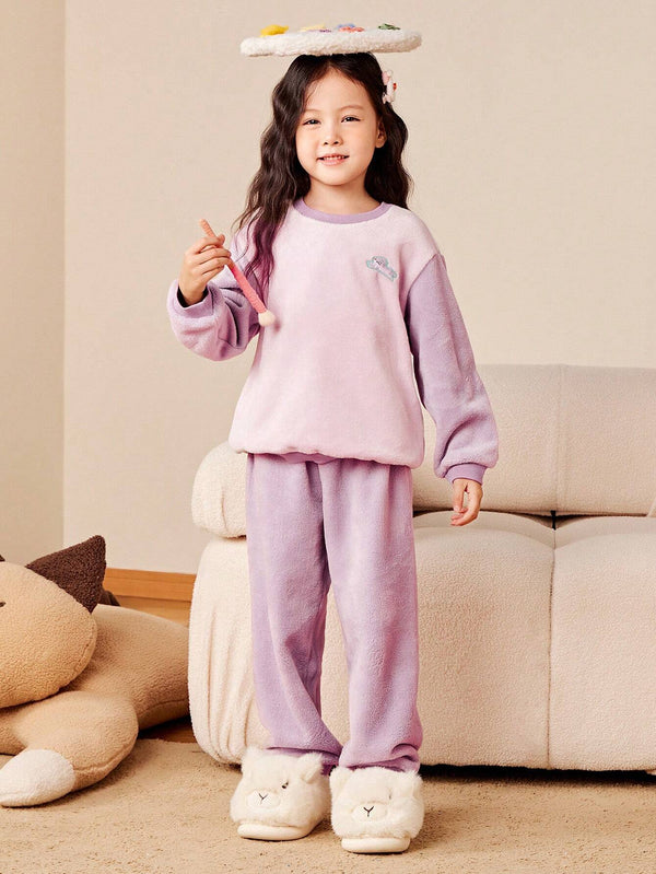 Double-Sided Fleece Homewear Pajama Set