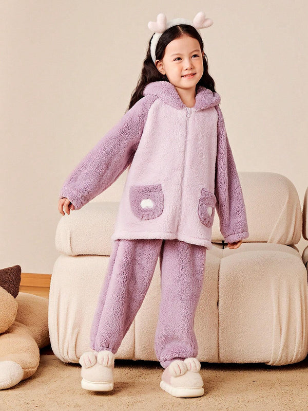 Double-Sided Fleece Homewear Pajama Set