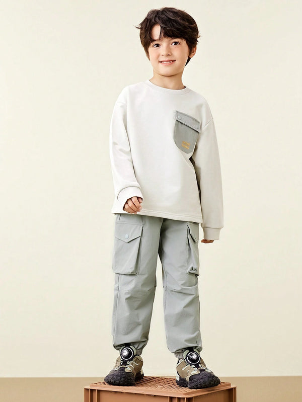 mini bala Boys Cargo Sweatshirt Set