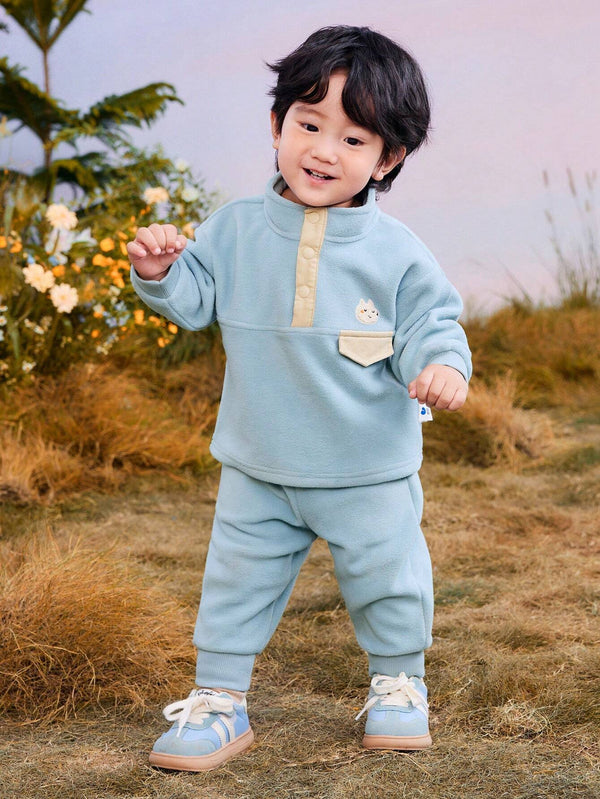 Plush Warm Anti-Static Two-Piece Set